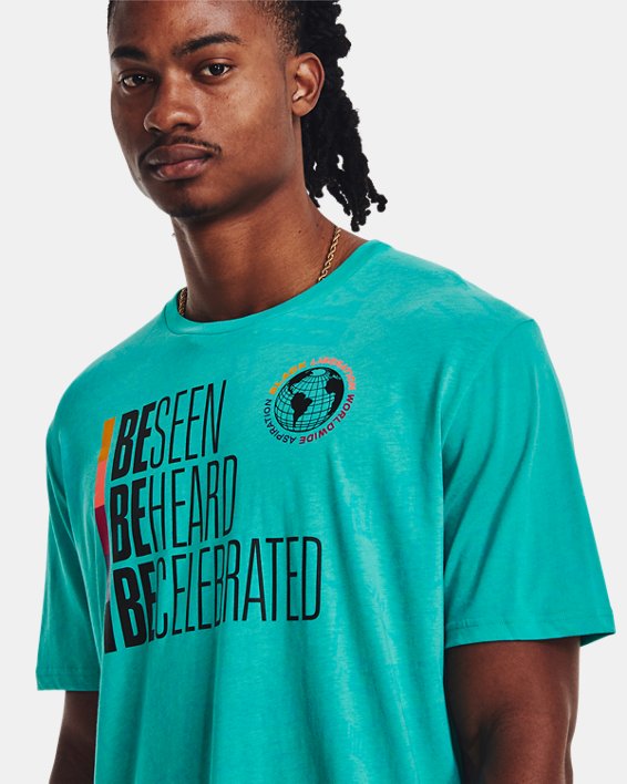 Men's UA Black History Month Short Sleeve in Green image number 6